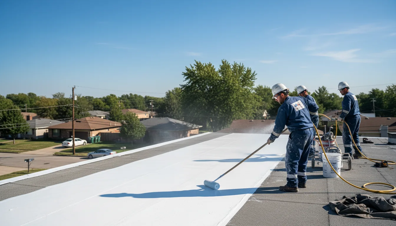 Commercial roof coating in Gilbertsville, KY near me